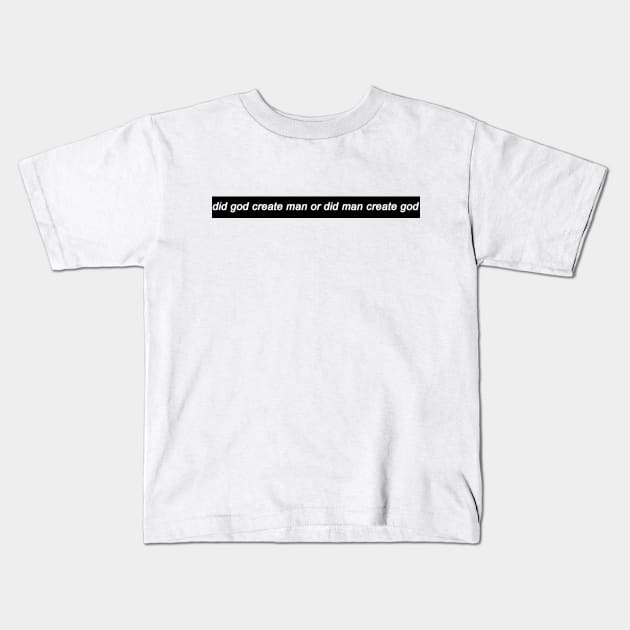 existential questions Kids T-Shirt by zoemeiinke